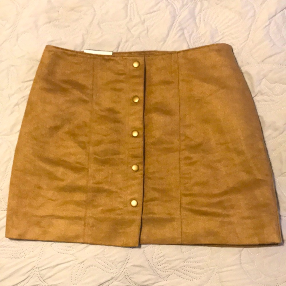 Brown Cacau colored button up GAP skirt
